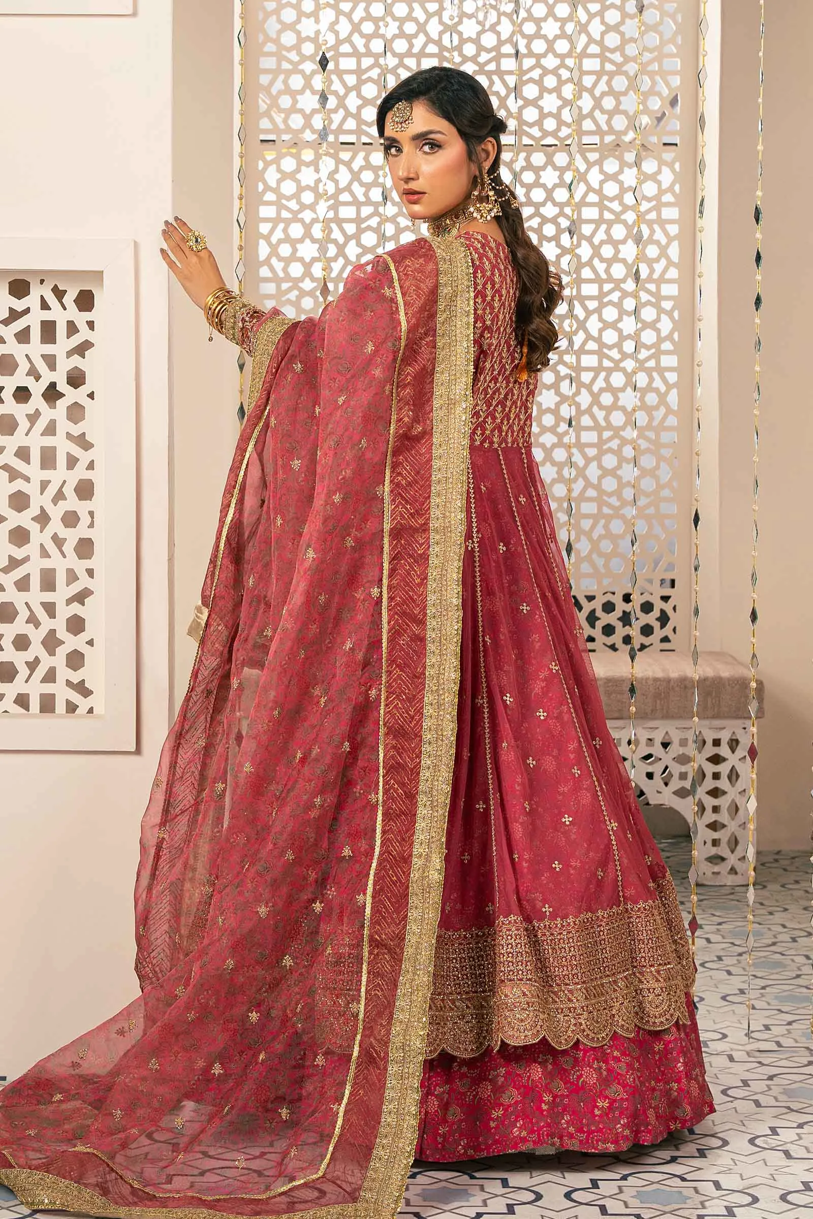 3 Piece Embroidered Net Suit | SF-W24-13