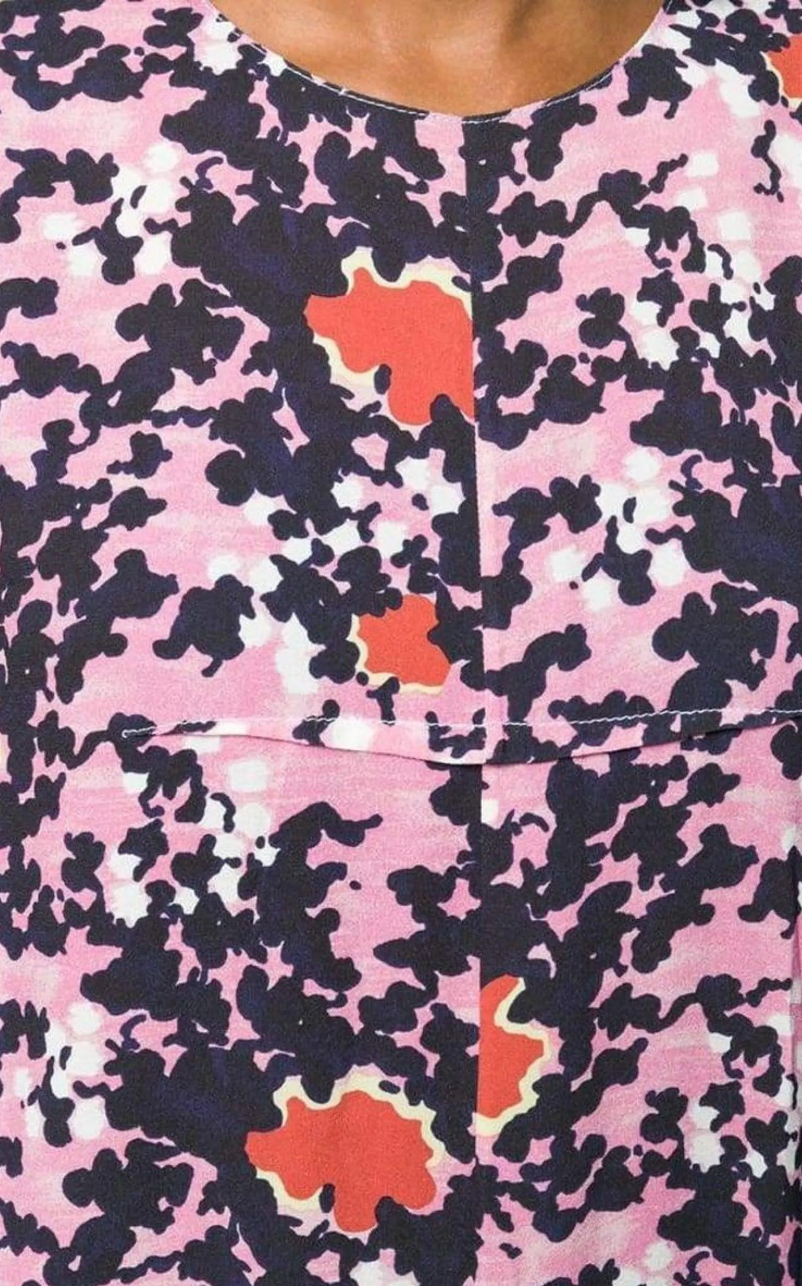 Abstract Camouflage Print Dress