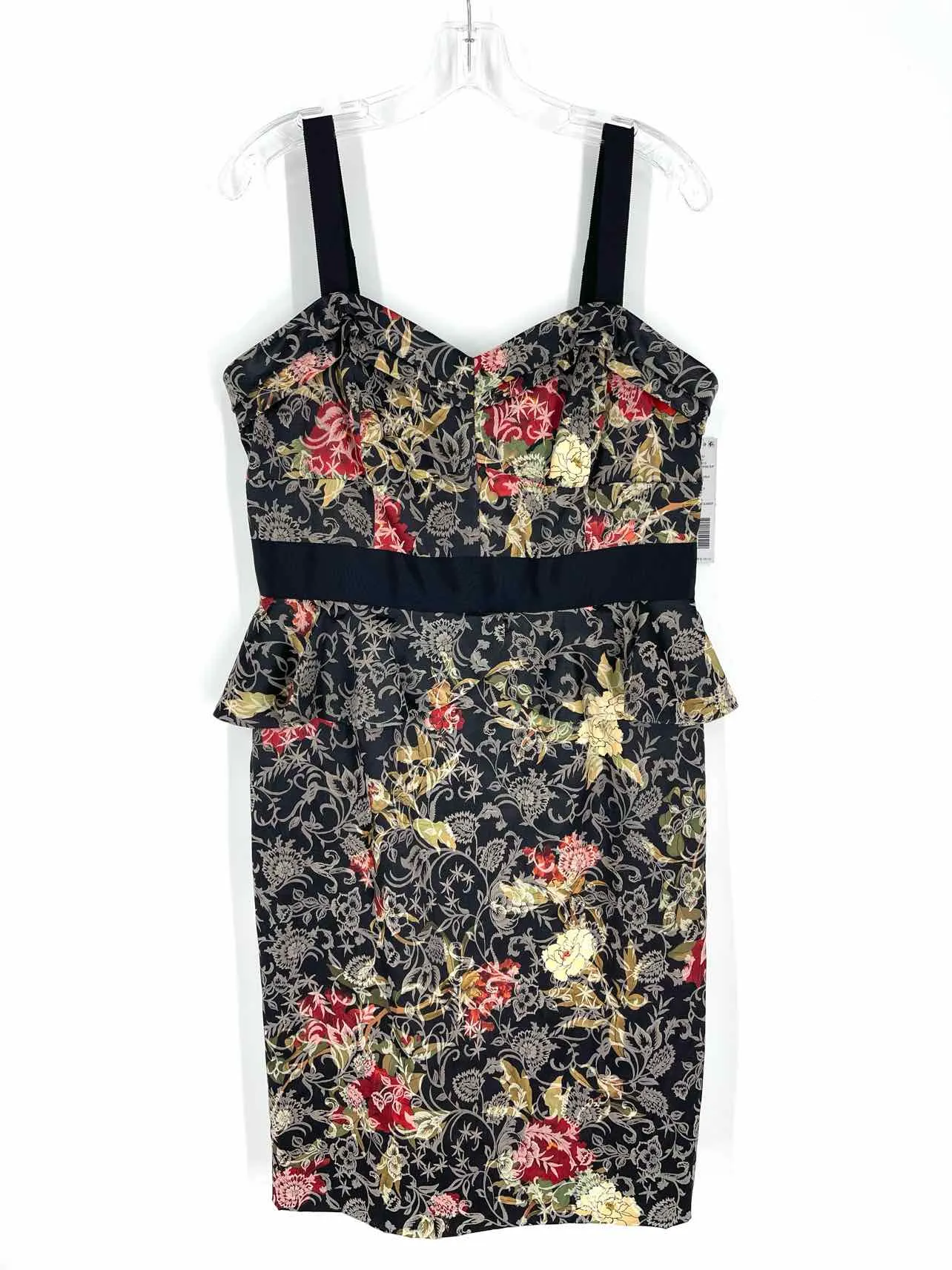 Antonio Melani Size 10 Black/Multi Floral Tiered NEW Dresses Dress