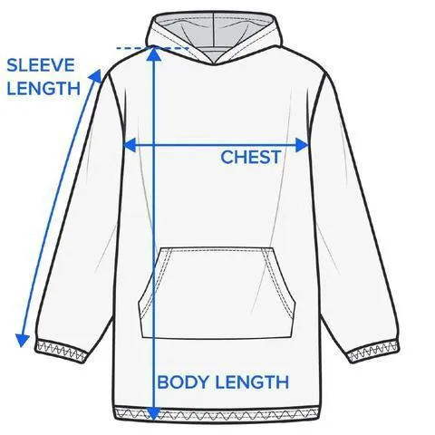 Beach Colors Wearable Blanket Hoodie