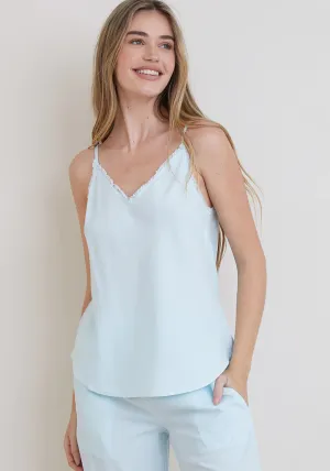 Bella Dahl Frayed Cami Sea Foam