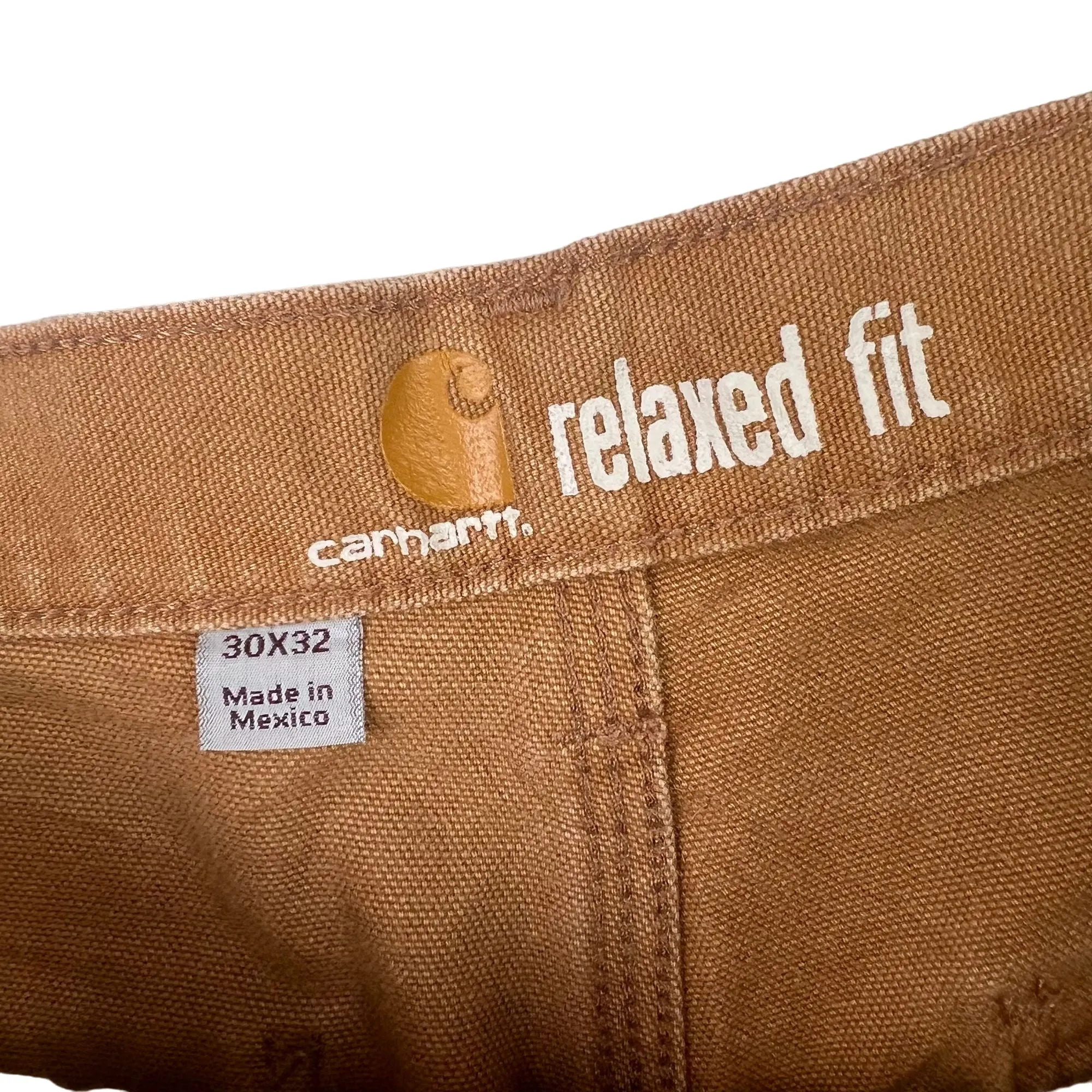 Carhartt Carpenter Workwear Trousers Relaxed Fit Brown