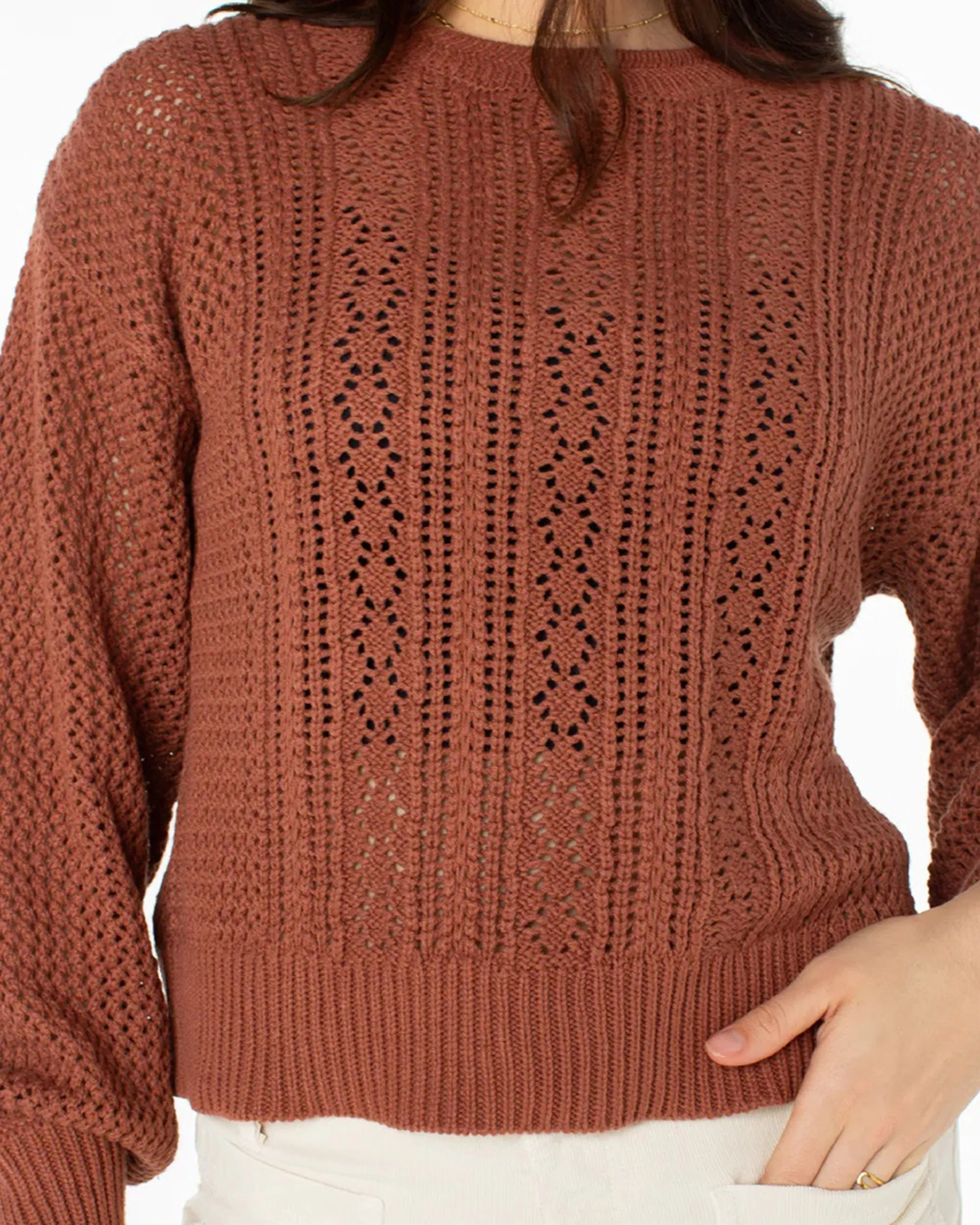 Day Break Open Knit Sweater