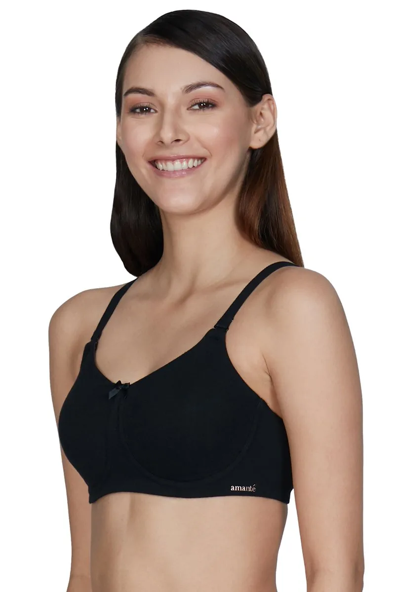 Essential Comfort Non-Padded Non-Wired Bra - Black