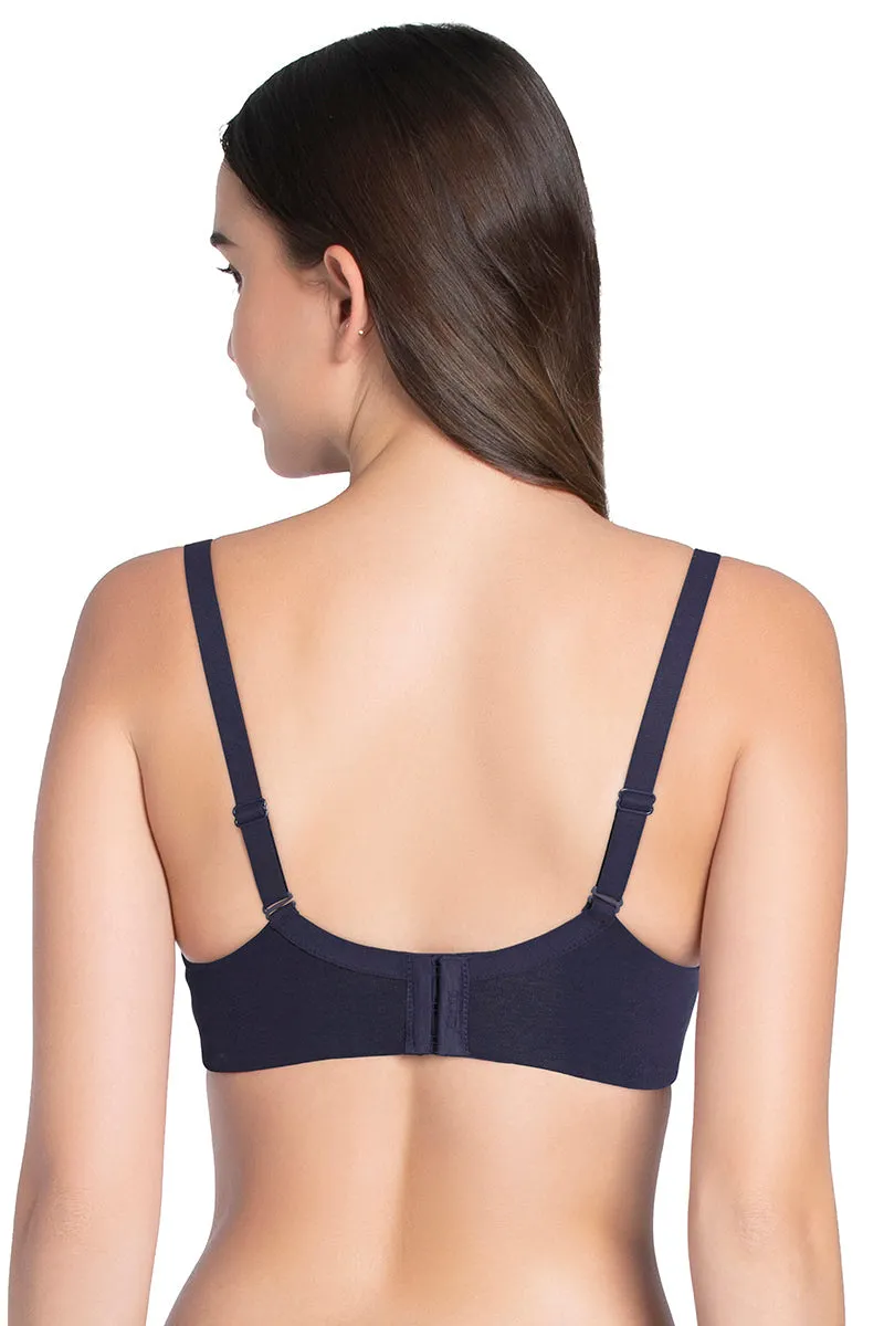 Essential Padded Wirefree Bra - Midnight Blue