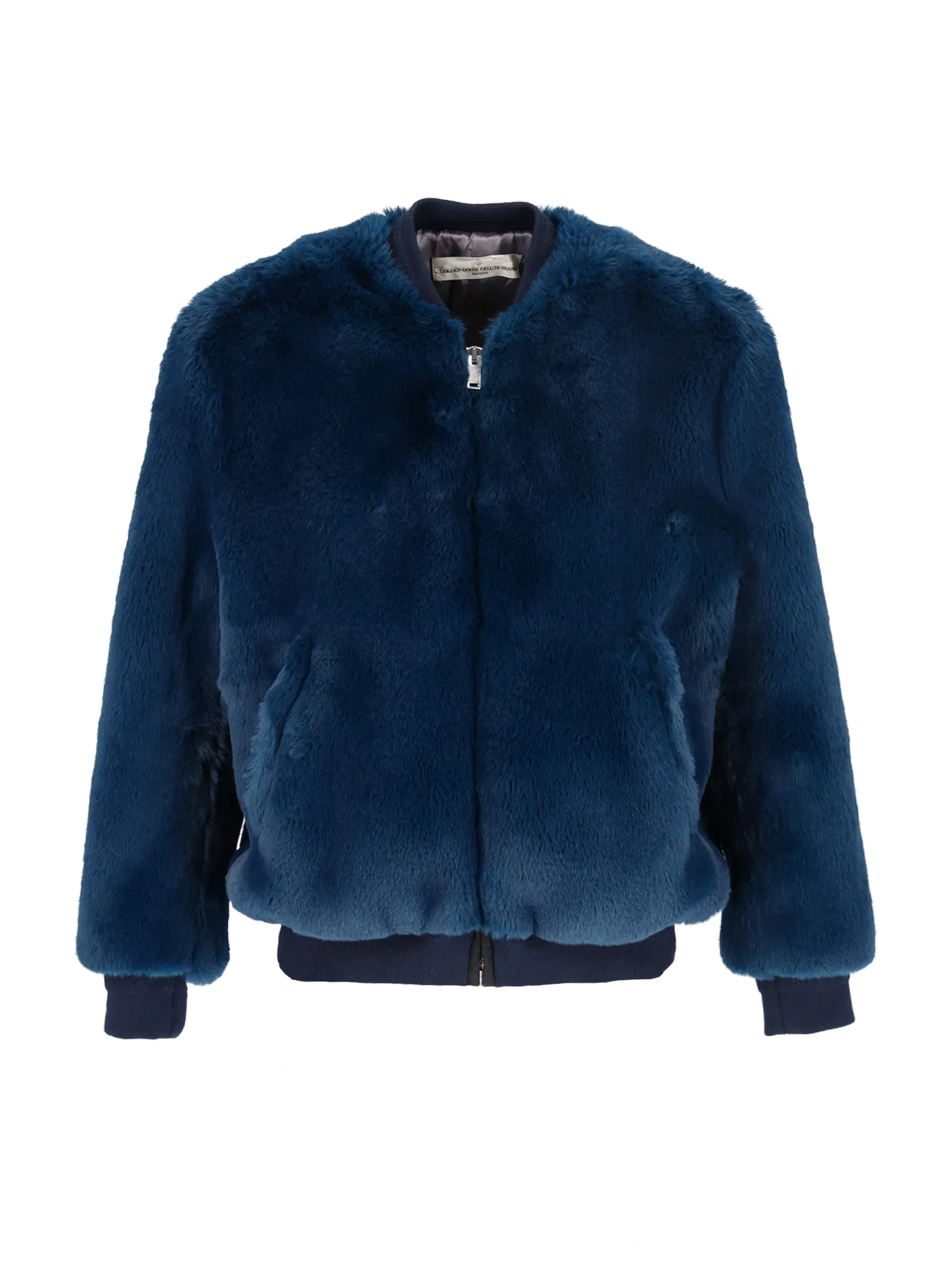 faux-fur bomber jacket