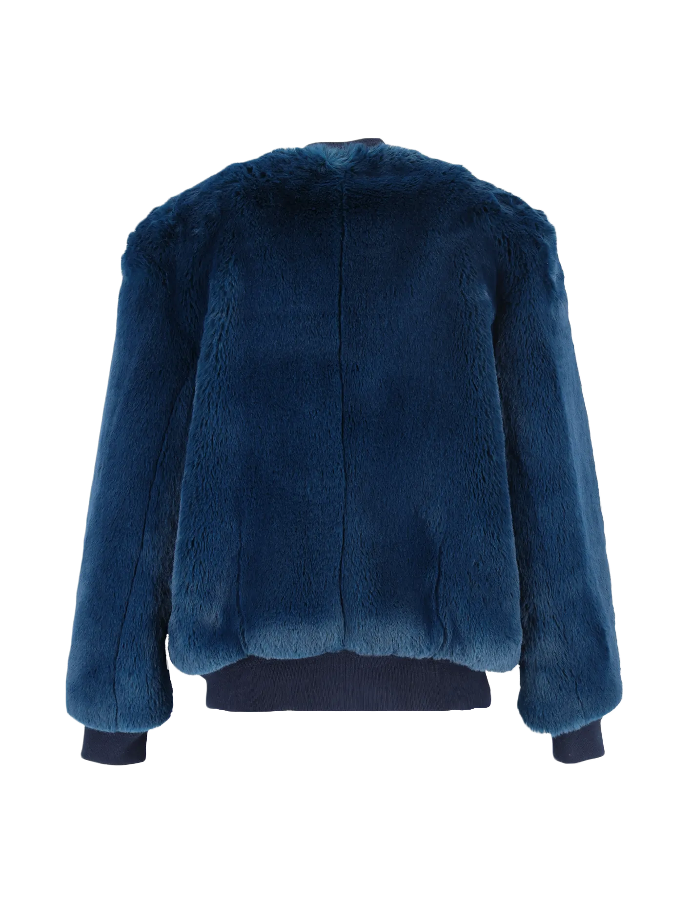 faux-fur bomber jacket