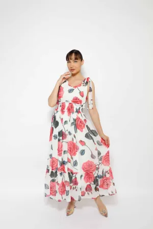 FLORAL SLEEVELESS DRESS 1-3495MIS