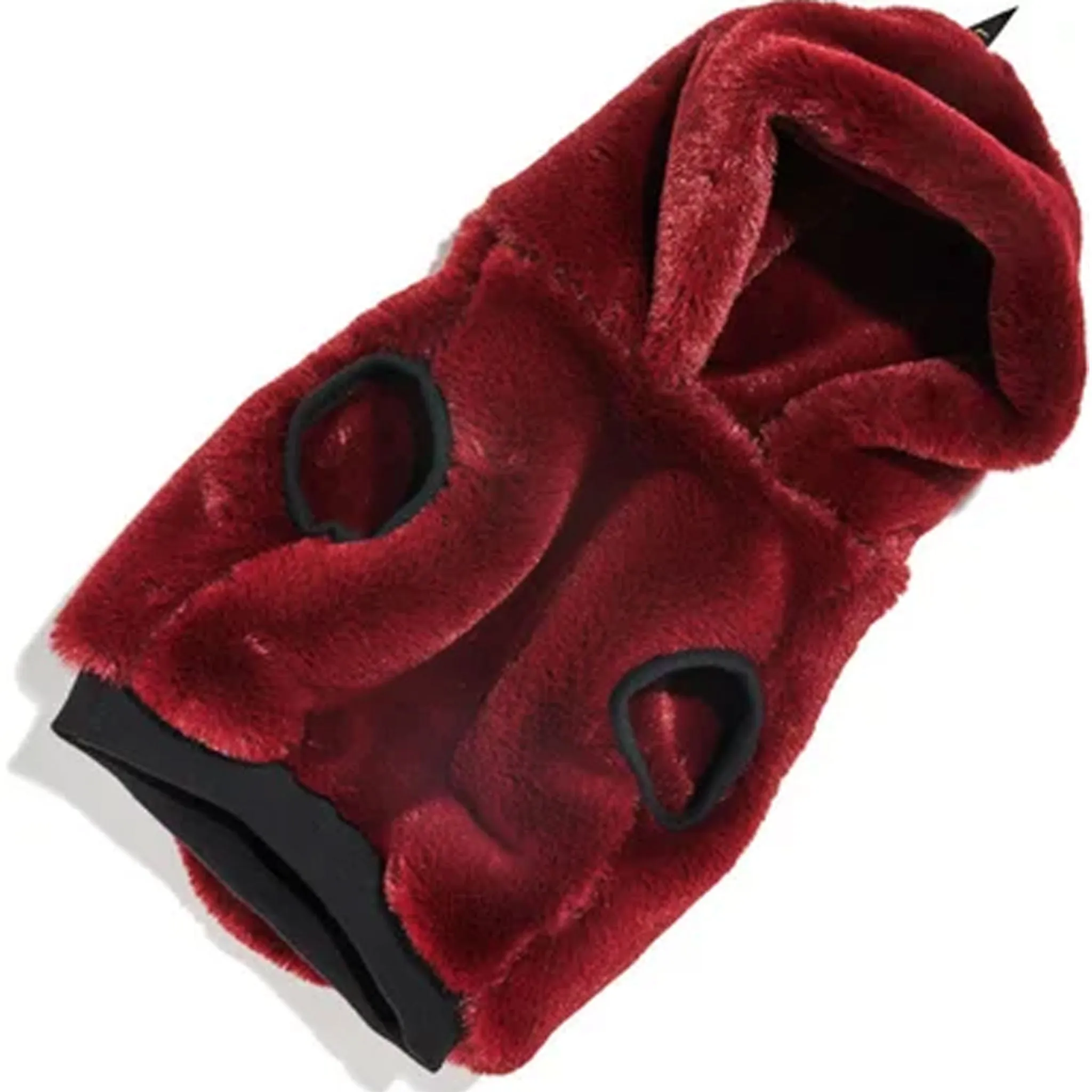 Found My Animal Faux Fur Hoodie - Burgundy