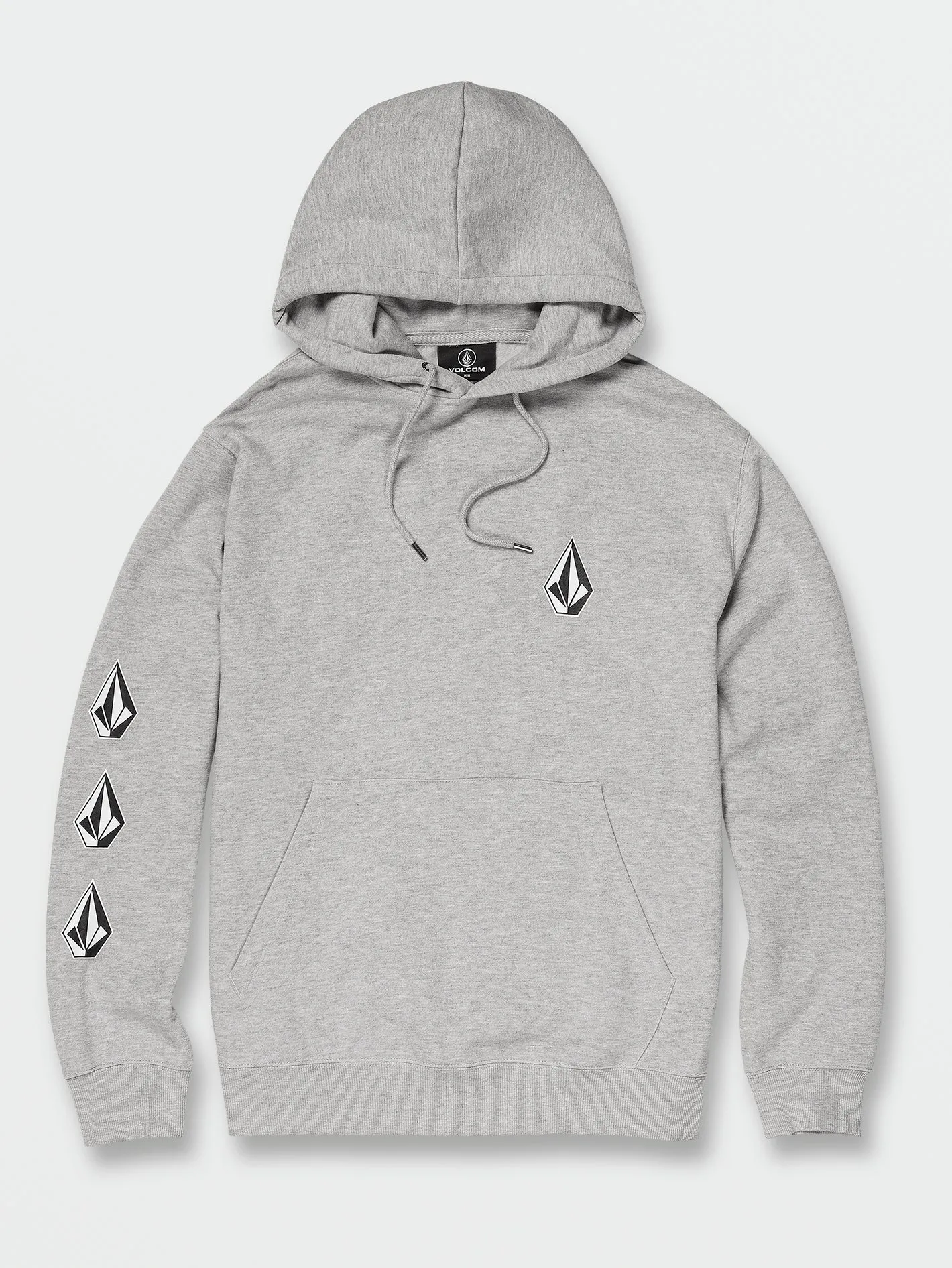 Iconic Stone Pullover Hoodie - Heather Grey