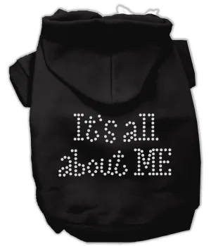 It's All About Me Rhinestone Hoodies Black L (14)