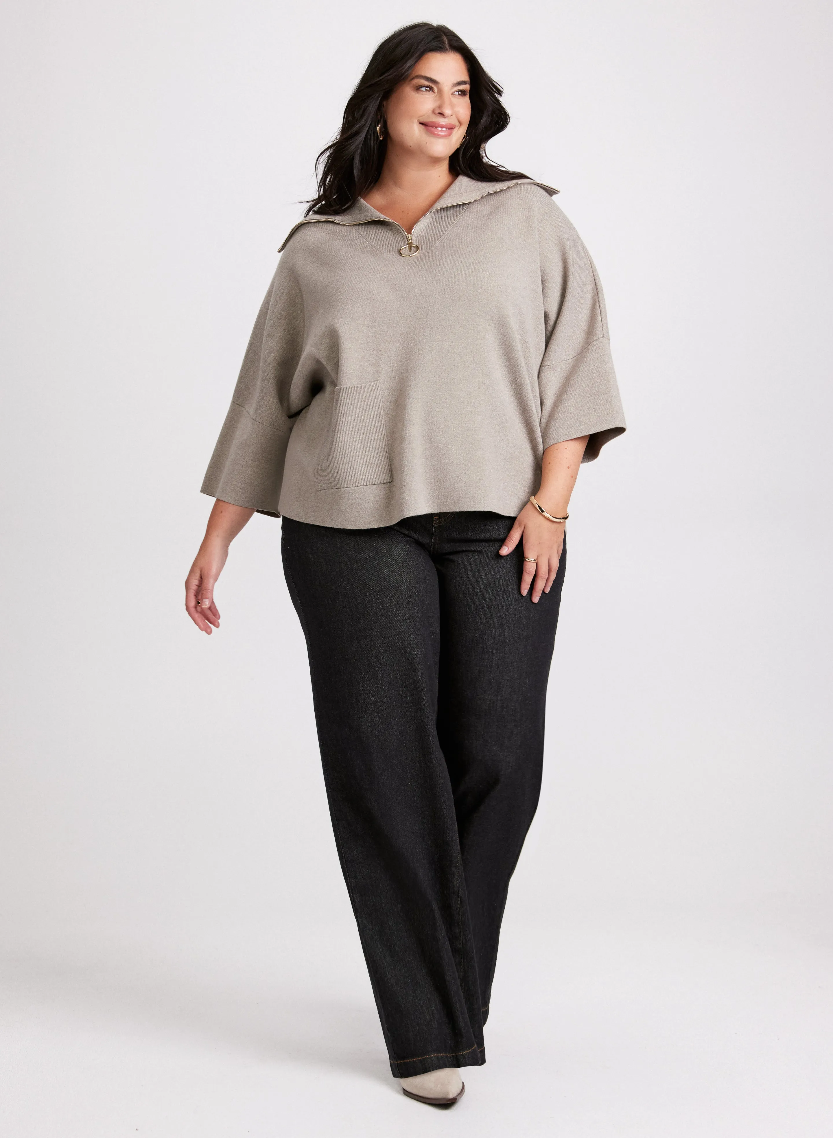 Joseph Ribkoff - Split Neck Sweater