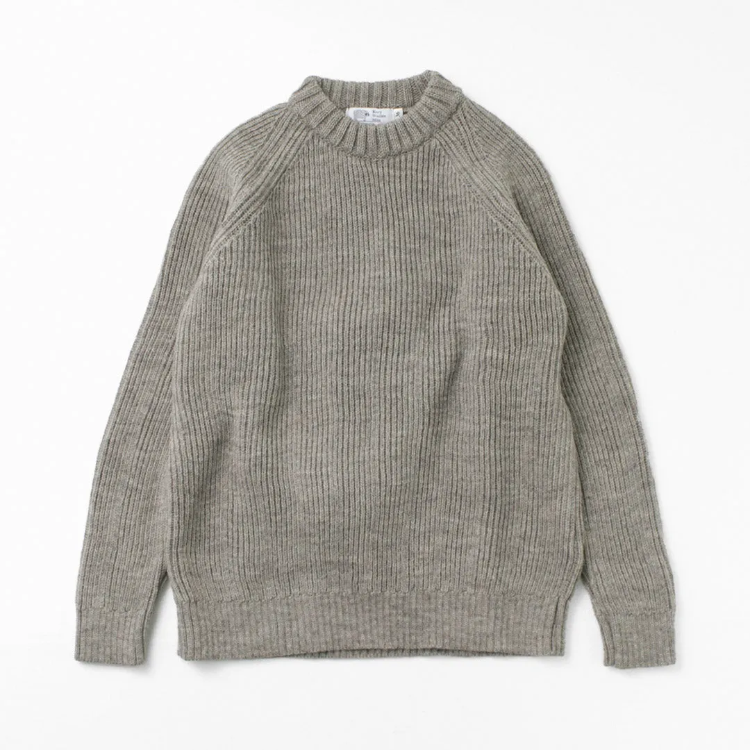 KERRY WOOLLEN MILLS / 7G 1PLY fisherman rib crew neck knit