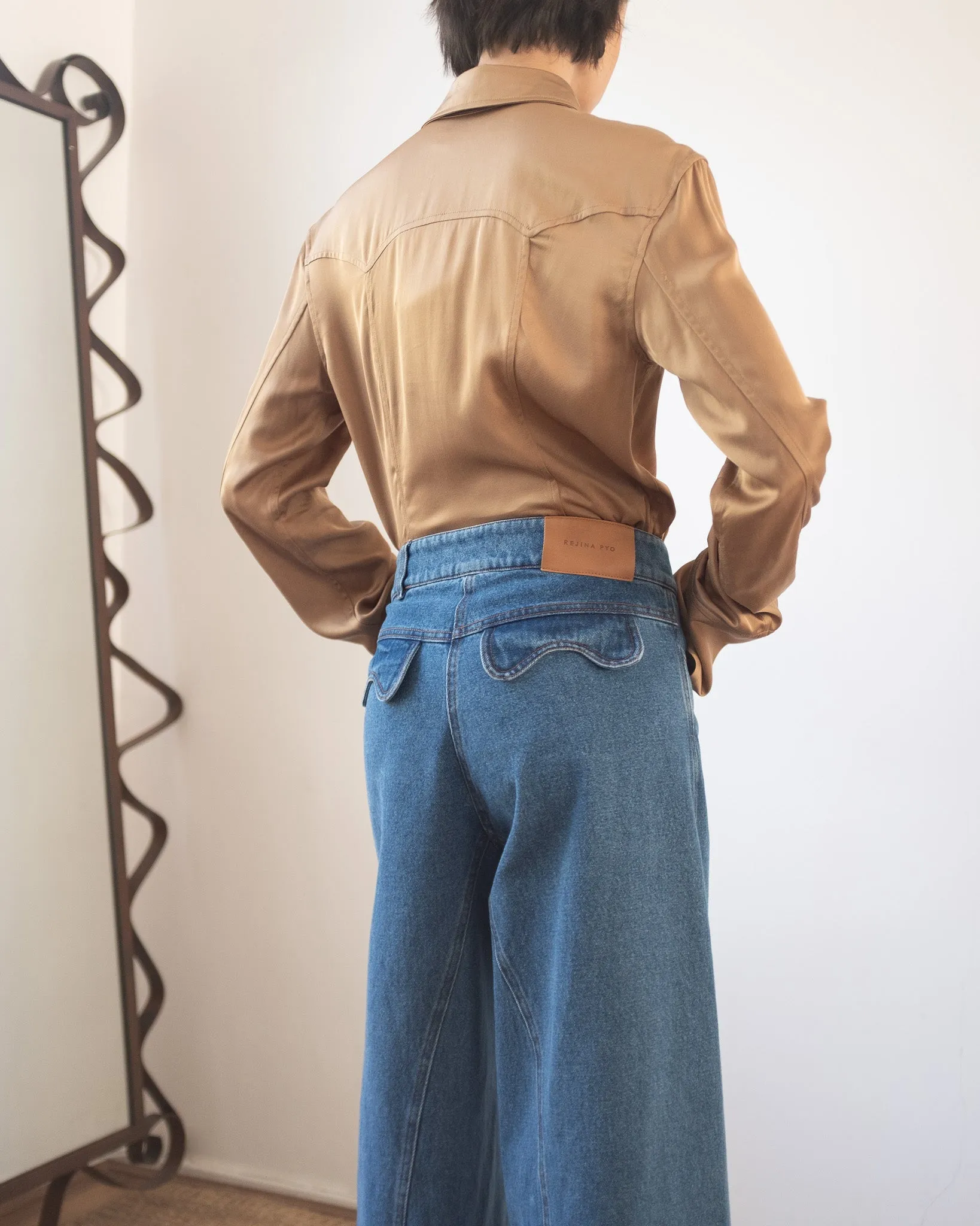 Linda Trousers Organic Cotton Denim Blue