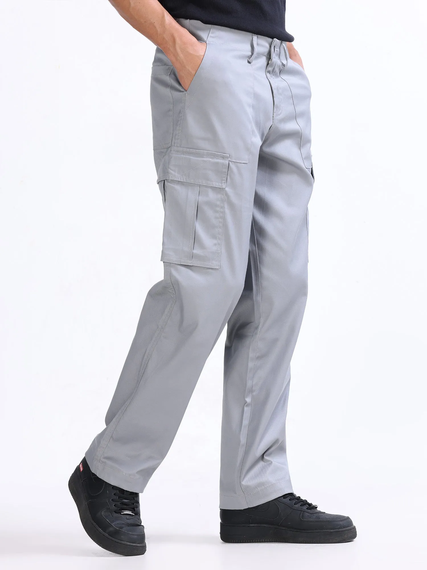 Mason Light Grey Relaxed Cargo