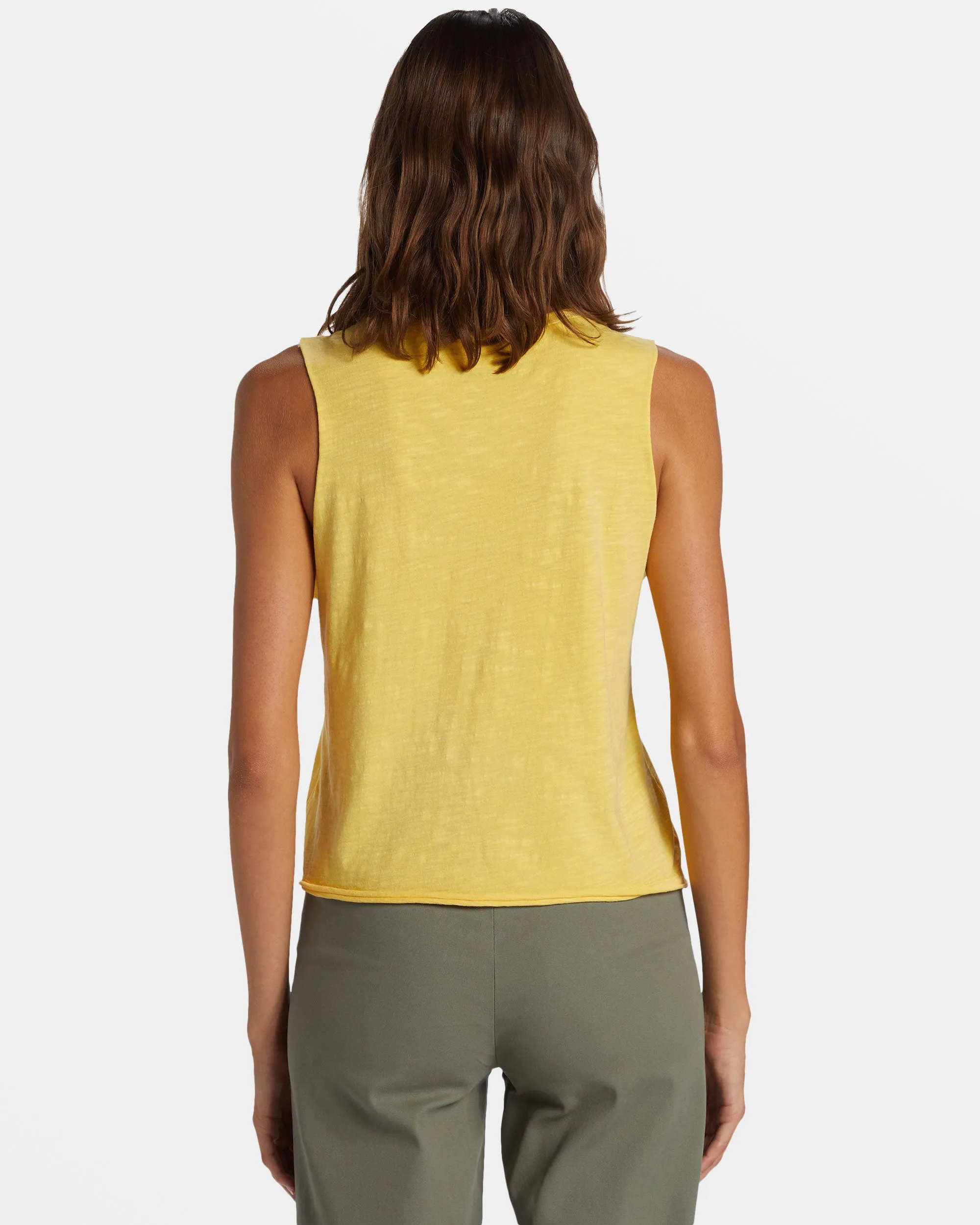 Paradise Peaks HLMT 2.0 Cropped Tank Top - Cornsilk