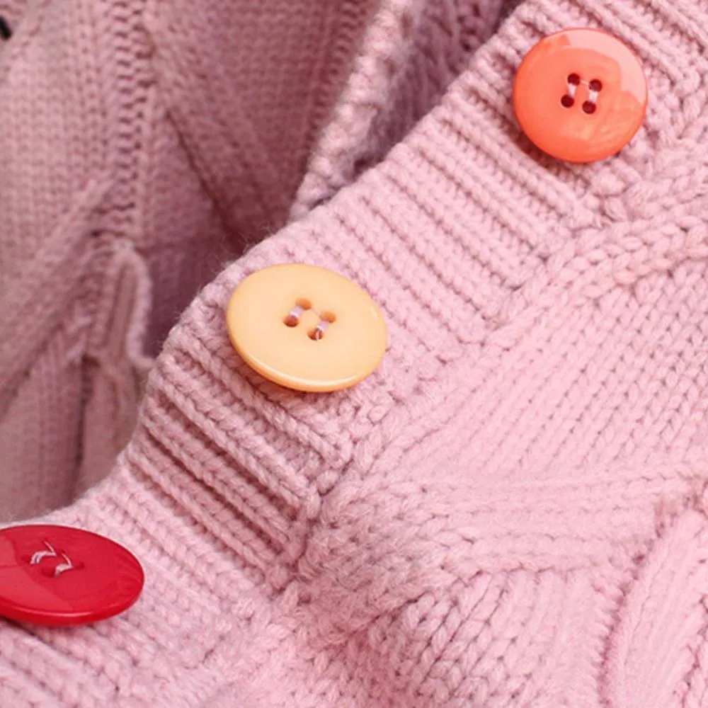 Random Patchwork Women's Cardigan Warm Knitted Sweater Jacket Pockets Embroidery Kawaii Geek Chic Girls Cardigan