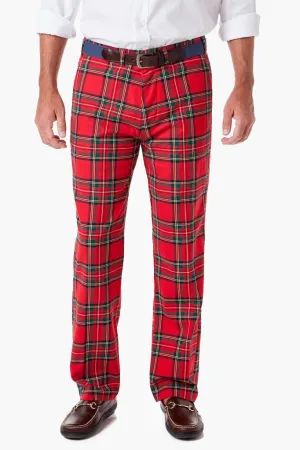 Royal Stewart Tartan Stretch Twill Harbor Pants (32" Inseam)