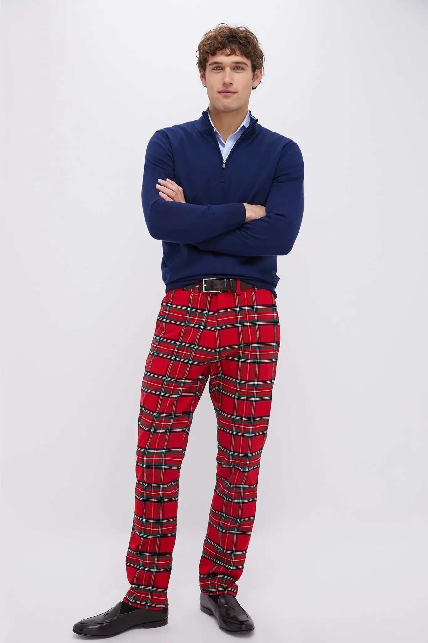 Royal Stewart Tartan Stretch Twill Harbor Pants (32" Inseam)