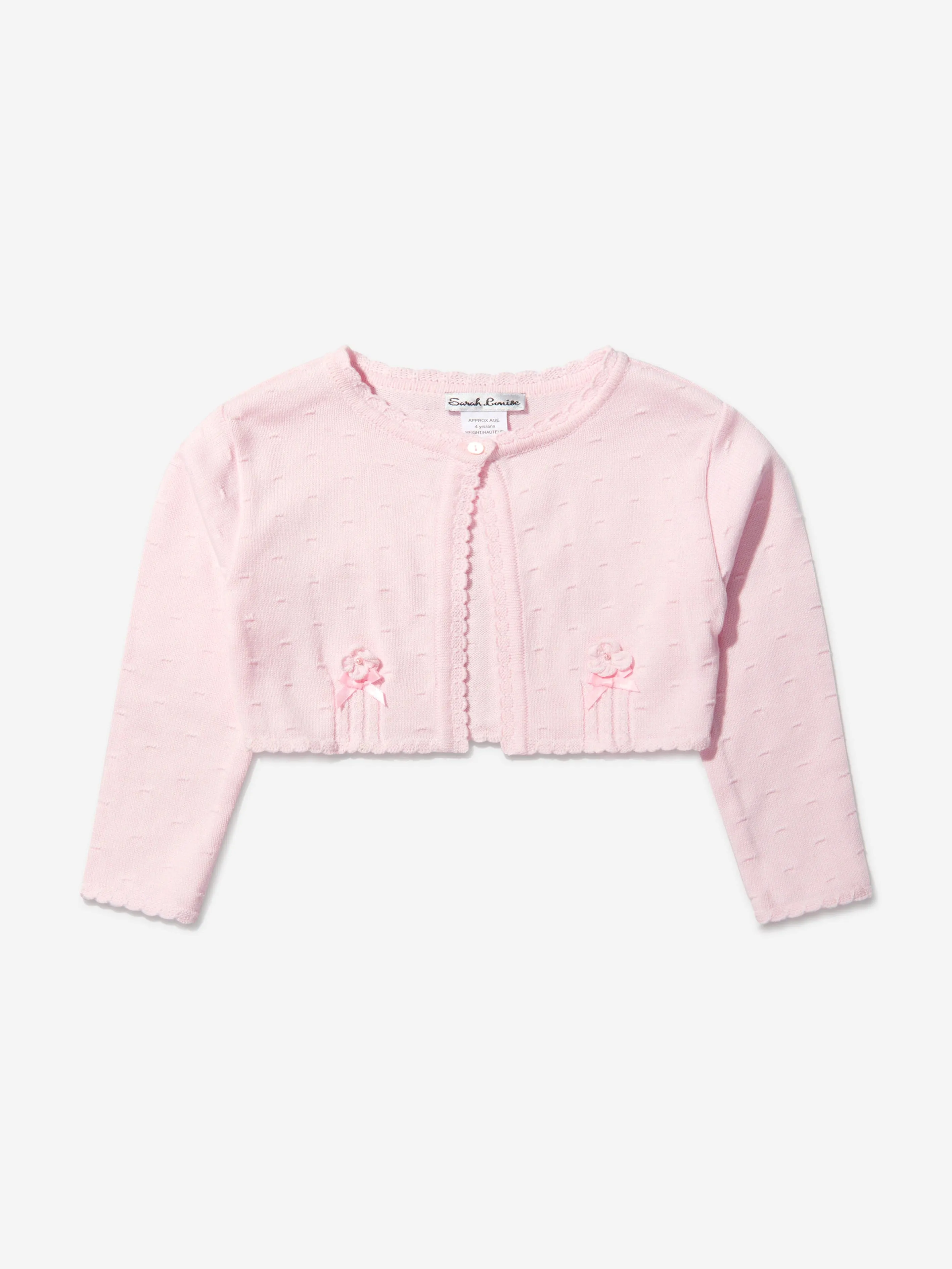 Sarah Louise Girls Cotton Cardigan