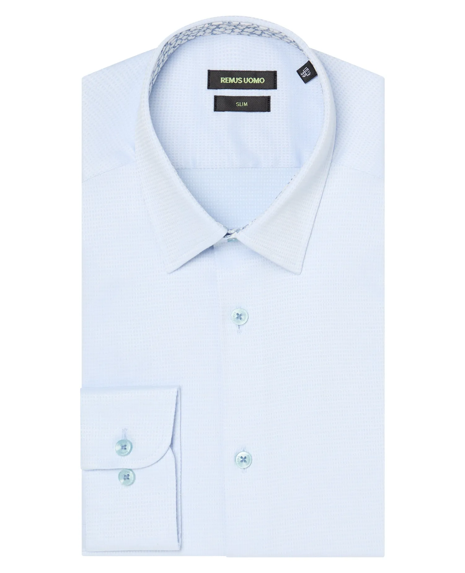 Slim Fit Cotton Stretch Jacquard Shirt