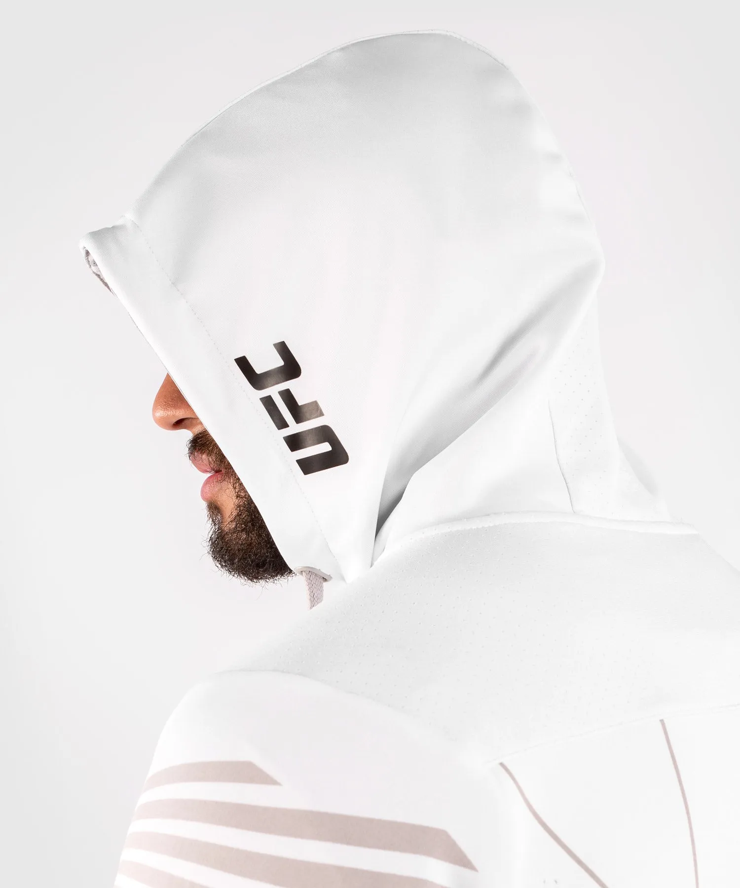 UFC Venum Authentic Fight Night Men's Walkout Hoodie - White