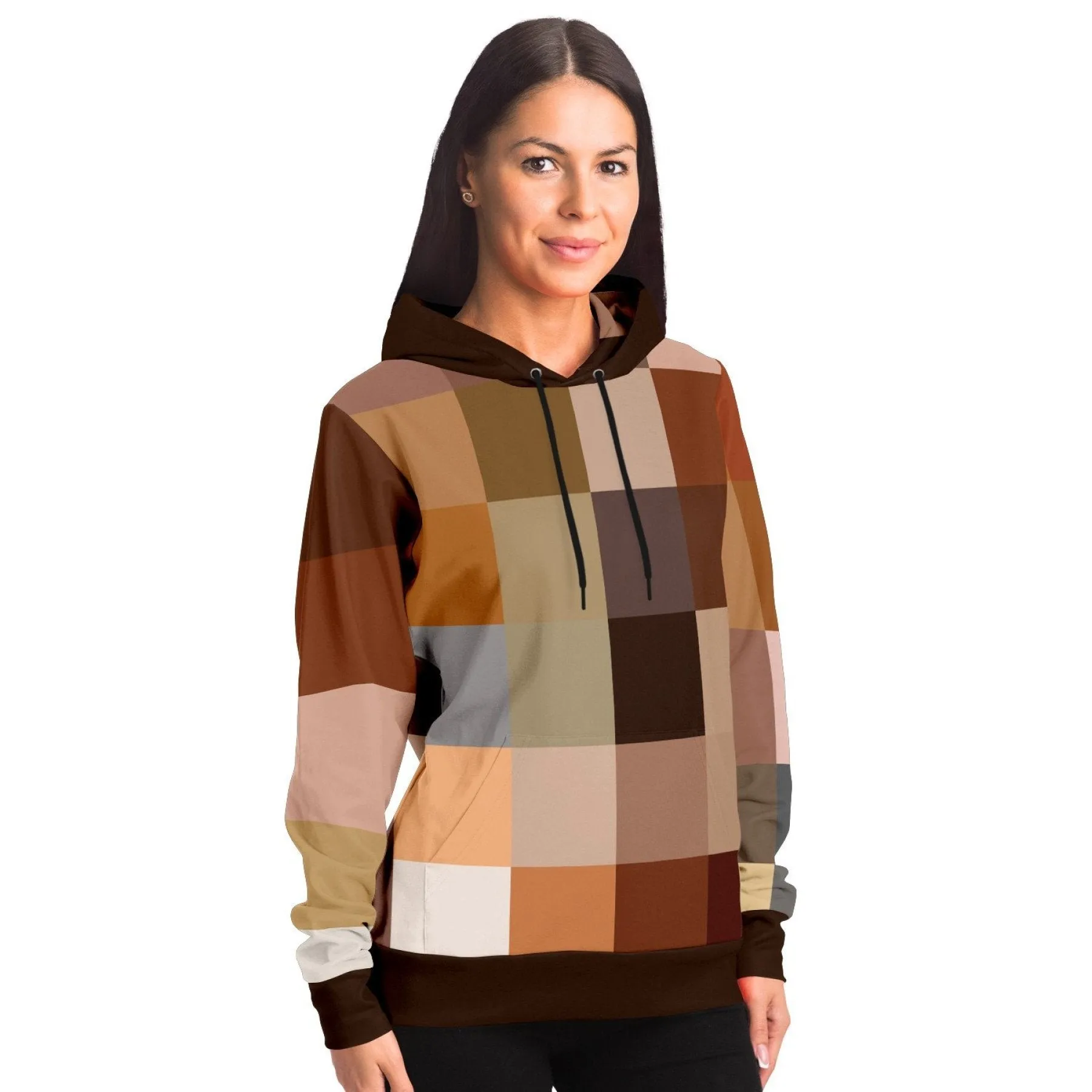 Uniquely You Womens Hoodie - Pullover Sweatshirt - Graphic/Brown