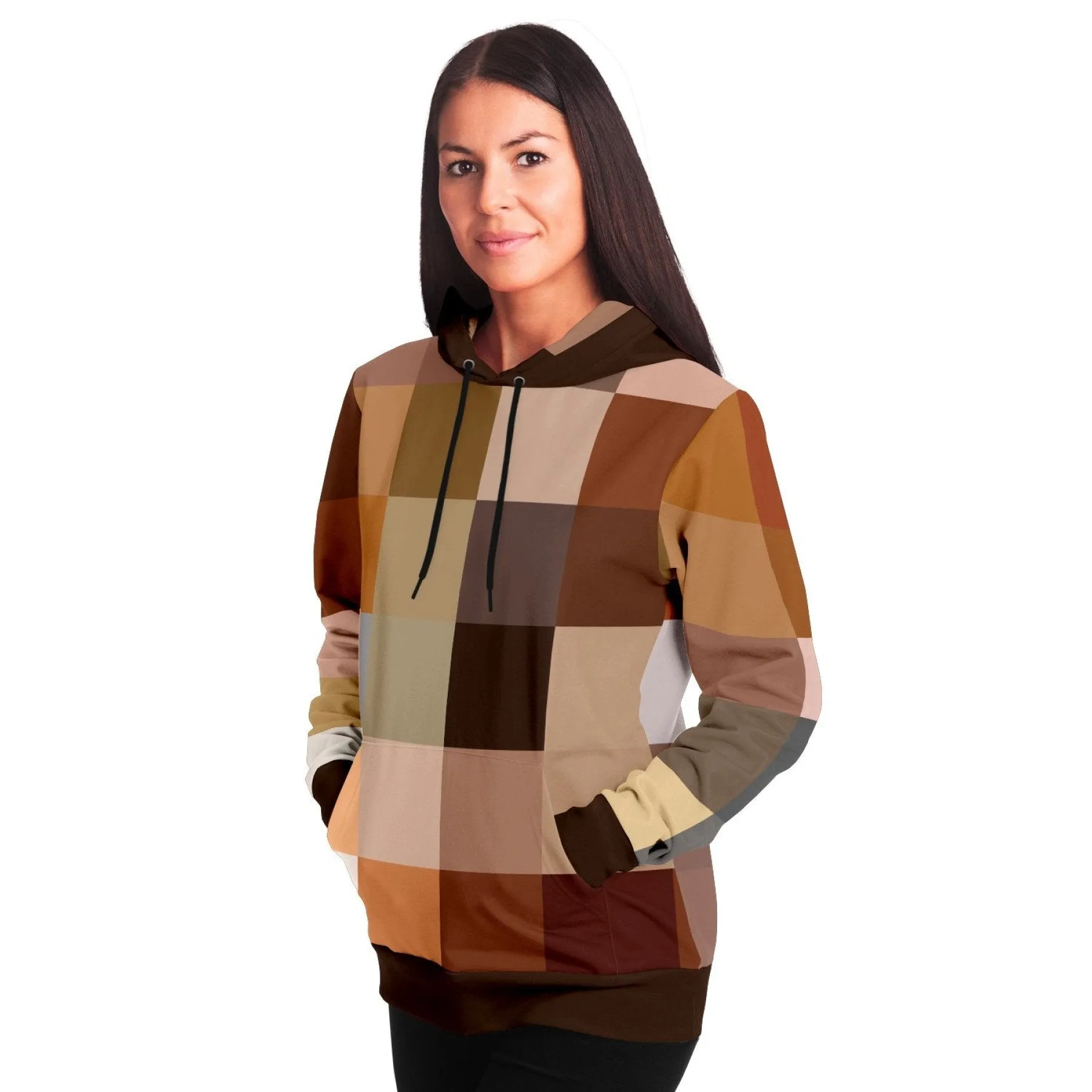 Uniquely You Womens Hoodie - Pullover Sweatshirt - Graphic/Brown