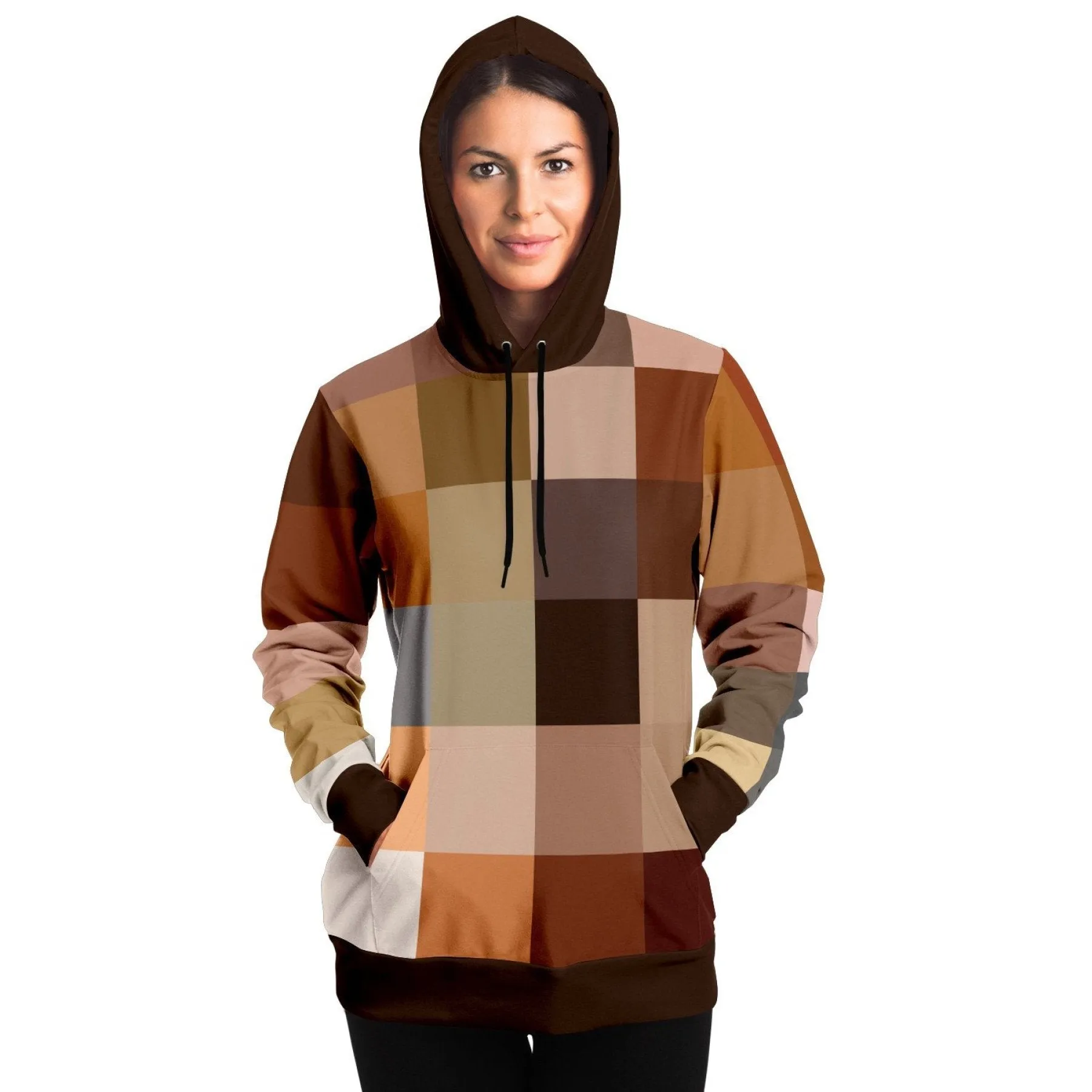 Uniquely You Womens Hoodie - Pullover Sweatshirt - Graphic/Brown