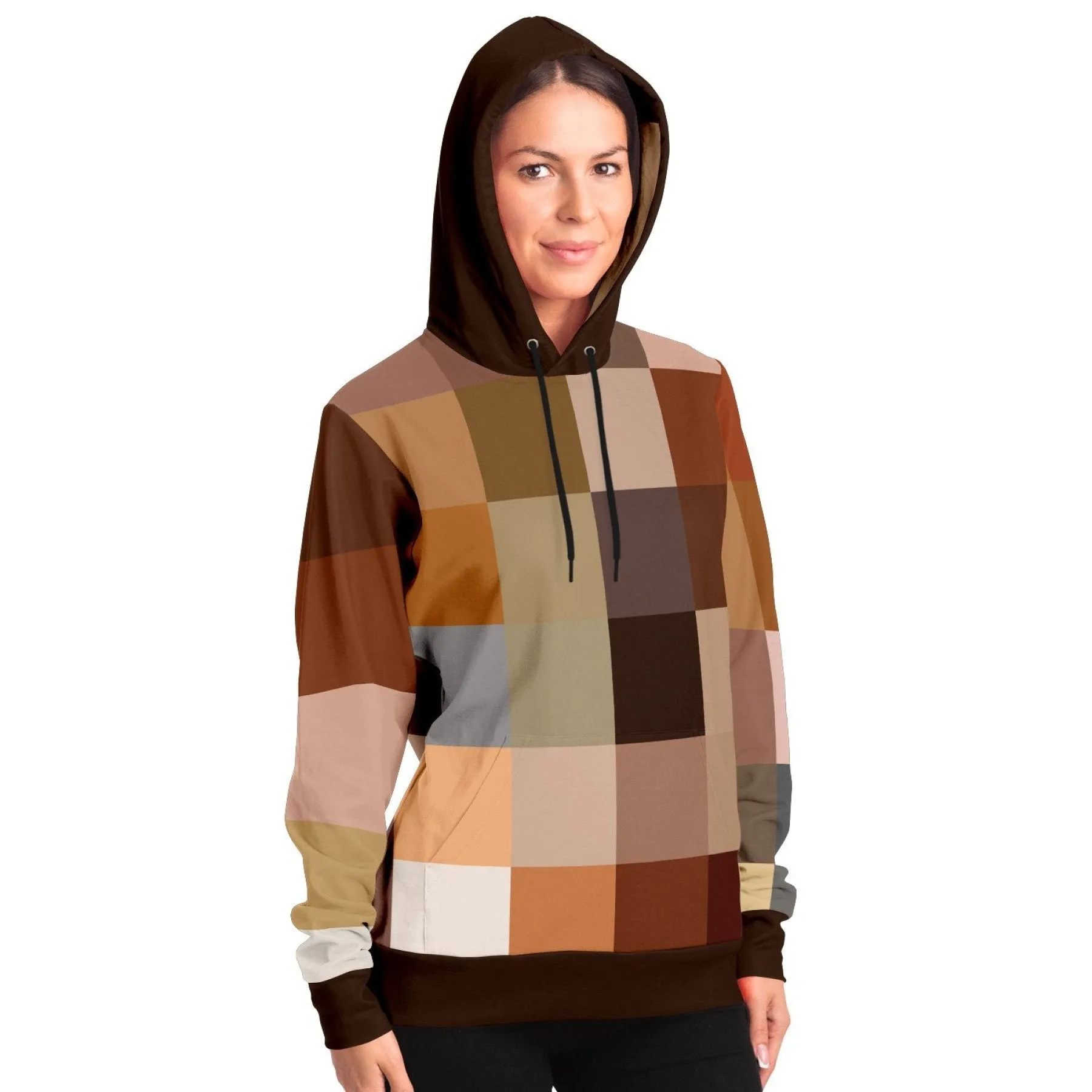 Uniquely You Womens Hoodie - Pullover Sweatshirt - Graphic/Brown