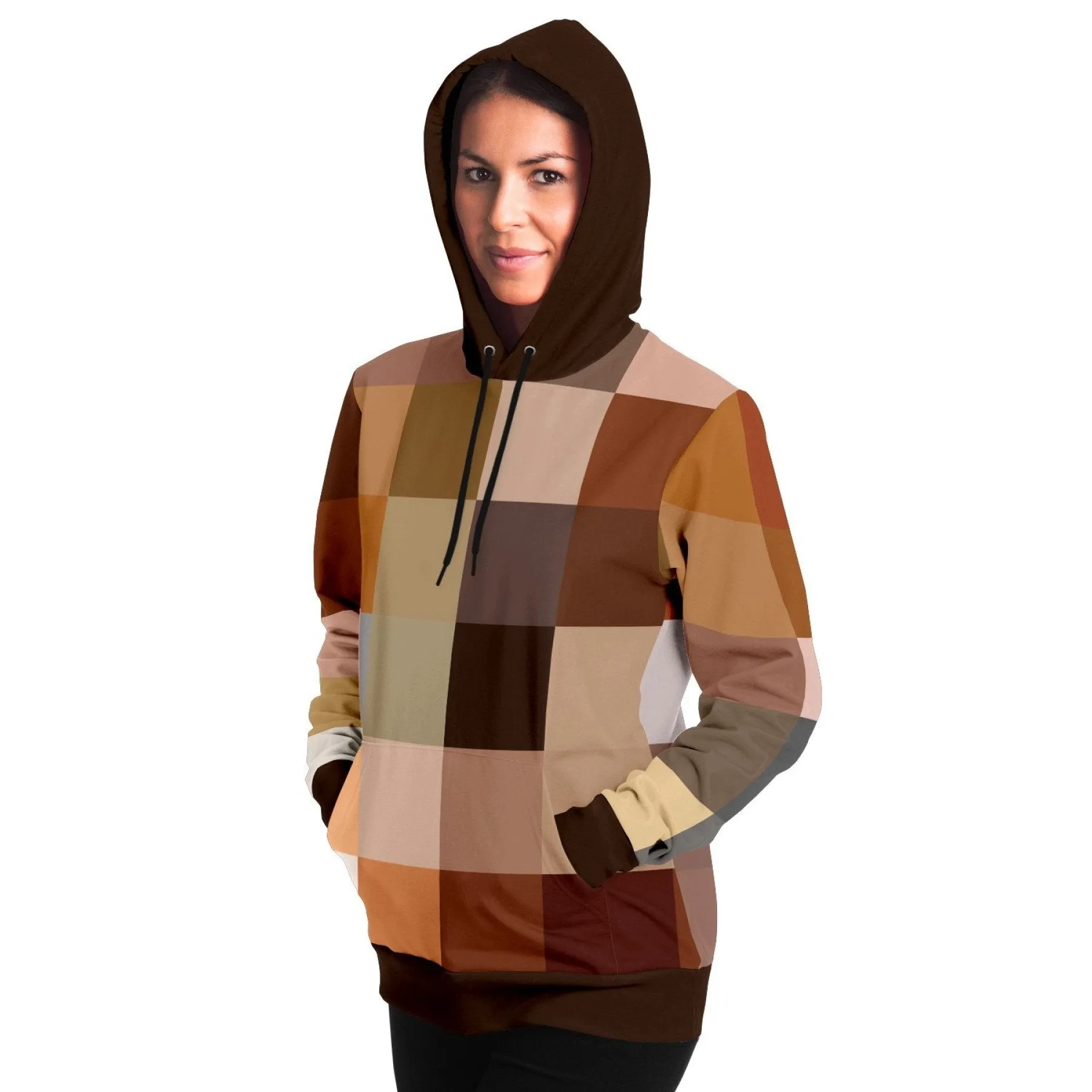 Uniquely You Womens Hoodie - Pullover Sweatshirt - Graphic/Brown