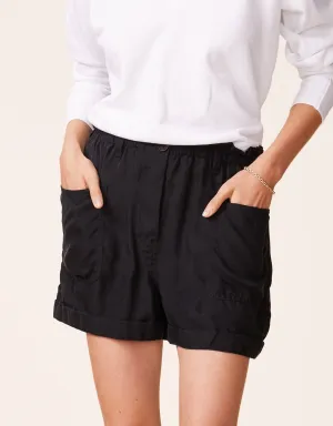 unsubscribed silk paperbag waist short